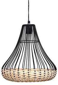 Ceiling Light FL31832 Fylliana Black - Gold 33x33 cm 33x33x100 εκ.