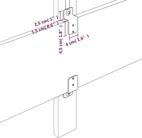 vidaXL Κεφαλάρια Ύφασμα 144x5x78/88 εκ. Taupe