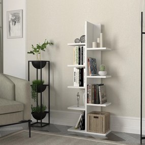 Βιβλιοθήκη Λευκό TREE 45x22x121,8