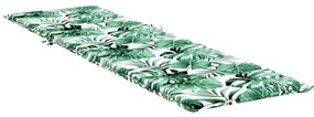 vidaXL Μαξιλάρι Ξαπλώστρας Ήλιου Floral Πράσινο 200 x 70 x 4 εκ.