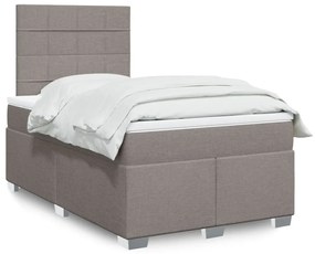 ΚΡΕΒΑΤΙ BOXSPRING ΜΕ ΣΤΡΩΜΑ TAUPE 120X200 ΕΚ. ΥΦΑΣΜΑΤΙΝΟ 3290459