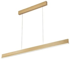 Κρεμαστό Γραμμικό Φωτιστικό Οροφής LED 52W IP20 3000K Lee Viokef 4303300 Χρυσό