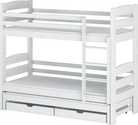 CEZAR 80x160 white bunk bed Lano Furniture