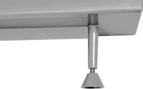 vidaXL Αποχετεύσεις Λευκό 88 x 8.8 x 8.5 εκ Μέταλλο