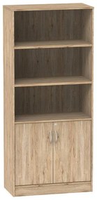 Bookcase professional Anze natural melamine 80x40x180cm 80x40x180 εκ.