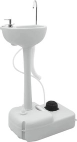 vidaXL Σετ Τουαλέτας Κάμπινγκ 2 pcs Μπλε και άσπρο