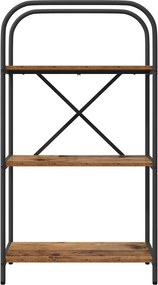 vidaXL Ράφι Βιβλίων 3 επιπέδων 60 x 30 x 109 εκ Επεξεργασμένο ξύλο