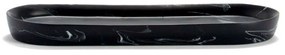 Σαπουνοθήκη - Δίσκος Μπάνιου Marble LBTAH-BA71017 25x9,5x2cm Black Andrea House Polyresin