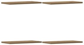 vidaXL Ράφια Τοίχου 4 τεμ. Artisan Δρυς 40x20x1,5εκ. από Επεξεργ. Ξύλο