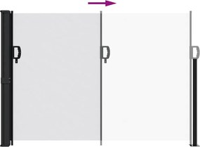 vidaXL Σκίαστρο Πλαϊνό Συρόμενο Λευκό 140 x 300 εκ.