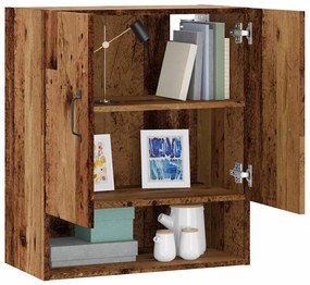 Ντουλάπι Τοίχου Παλιό Ξύλο 60 x 31 x 70 εκ. Επεξεργασμένο Ξύλο