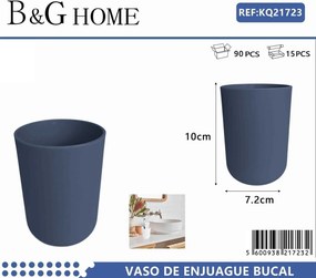 Θήκες οδοντόβουρτσας πλαστικές σε σετ 5Χ - Blue - 21723
