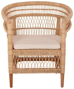 ΠΟΛΥΘΡΟΝΑ MALAWI HM9635.04 ΞΥΛΟ ΜΑΟΝΙ ΕΠΕΝΔΥΣΗ RATTAN ΛΕΥΚΟ ΜΑΞΙΛΑΡΙ ΚΑΘΙΣΜΑΤΟΣ 80x70x86Υεκ.