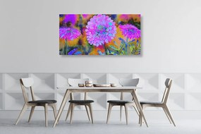 Εικόνα όμορφα μωβ λουλούδια - 120x60