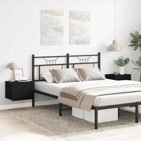 vidaXL Κομοδίνο 2 pcs Μαύρη δρυς 40 x 30 x 30 εκ Επεξεργασμένο ξύλο