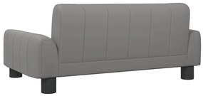 vidaXL Καναπές Παιδικός Γκρι 70 x 45 x 30 εκ. από Συνθετικό Δέρμα