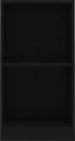 vidaXL Βιβλιοθήκη Μαύρο 40x24x75 εκ. από Επεξ. Ξύλο