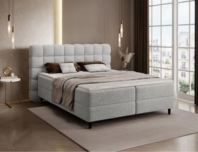 Επενδυμένο κρεβάτι Mecan-Γκρι-160 x 200