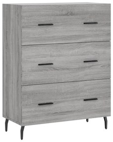 vidaXL Ντουλάπι Γκρι Sonoma 69,5 x 34 x 180 εκ. Επεξεργασμένο Ξύλο