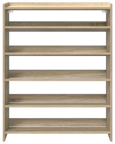 vidaXL Ράφι παπουτσιών  Sonoma Oak 80x25x100 cm Κατασκευασμένο ξύλο