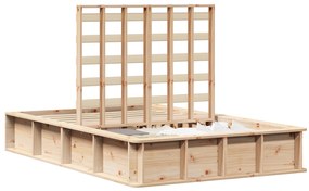 vidaXL Σκελετός Κρεβατιού με αποθήκευση Καφέ 120 x 200 cm ξύλο