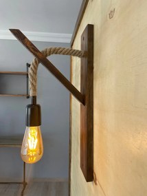Wall Lamp Ahşap Aplik 18 Walnut
