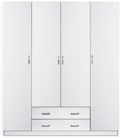 ΝΤΟΥΛΑΠΑ 4ΦΥΛΛΗ ΜΕ 2 ΣΥΡΤΑΡΙΑ AZALEA HM353.05 ΜΕΛΑΜΙΝΗ ΛΕΥΚΗ 200x55,5x180Υεκ.