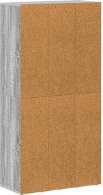 vidaXL Βιβλιοθήκη/Βοηθητικό Ντουλάπι Γκρι sonoma 66x30x130εκ Επεξ Ξύλο