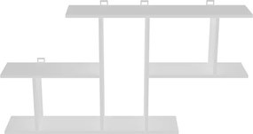 Ραφιέρα τοίχου Vertoura pakoworld σε λευκή απόχρωση 116x18.5x60cm