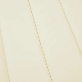vidaXL Μαξιλάρι Ξαπλώστρας Κρεμ 186x58x4 εκ. από Ύφασμα Oxford