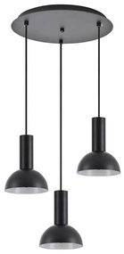 Φωτιστικό Οροφής Τρίφωτο Homelighting 77-8558 Black
