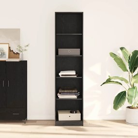 vidaXL Ντουλάπι με ράφι Μαύρη Οξυά 50 x 50 x 200 cm Επεξεργασμένο ξύλο
