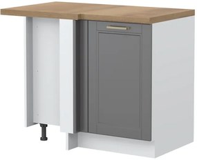 Επιδαπέδιο γωνιακό ντουλάπι Tahoma R-UG-1K-Γραφίτης - 109.00Χ64.00Χ88.00cm