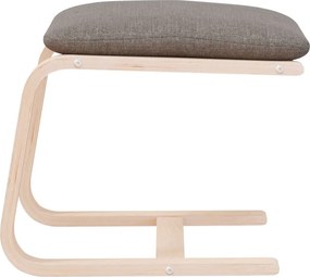 vidaXL Υποπόδιο Taupe 51 x 41 x 40 εκ. Υφασμάτινο