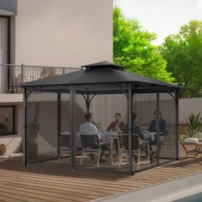 VEVOR Replacement Mesh Gazebo Netting Screen for 10x10x 6.5 ft Patio, Net Only