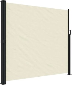 vidaXL Σκίαστρο Πλαϊνό Συρόμενο Κρεμ 180 x 500 εκ.