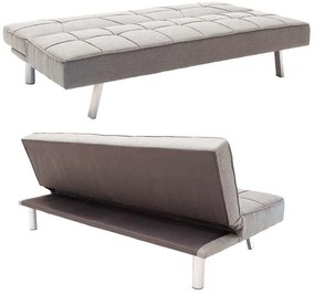 Καναπές-κρεβάτι Travis pakoworld 3θέσιος ύφασμα γκρι 175x83x74εκ