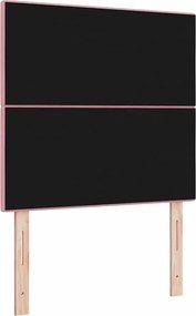 vidaXL LED κεφαλάρι με φώτα λωρίδας LED Ροζ 90 cm Πολυεστέρας