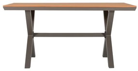 Τραπέζι FL6510 Fylliana Αλουμινίου Polywood Cappuccino 150x90x75 εκ. 150x90x75 εκ.