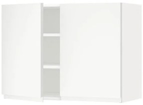METOD ντουλάπι τοίχου με ράφια/2 πόρτες, 80x60 cm 194.596.30