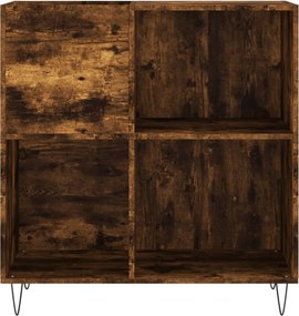 vidaXL Δισκοθήκη Καπνιστή Δρυς 84,5 x 38 x 89 εκ. από Επεξεργ. Ξύλο