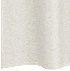 vidaXL Κουρτίνες με κουρτίνες 2 pcs Κρεμ 140x175cm Πολυεστέρας