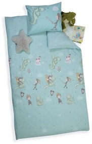 Παπλωματοθήκη Παιδική Lanselot (Σετ 2τμχ) Aqua Nef-Nef Single 160x240cm 100% Cotton