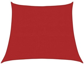 vidaXL Πανί Σκίασης Κόκκινο 3/4 x 3 μ. από HDPE 160 γρ./μ²
