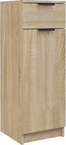 vidaXL Ντουλάπι Μπάνιου Sonoma Δρυς 32x33,5x90 εκ. Επεξεργασμένο Ξύλο
