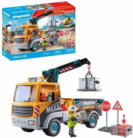 Φορτηγό με Γερανό Playmobil 71750 Μπλε