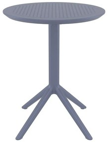 Τραπέζι Sky 20.0728 60X74cm Πτυσσόμενο Dark Grey