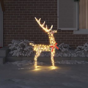 vidaXL 3D Ελάφι 140 LED Θερμό λευκό 128 εκ PET