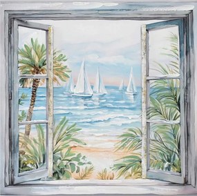 Πίνακας σε Καμβά Deive Inart 80x3x80εκ. 80x3x80 εκ.