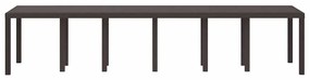 vidaXL Τραπέζι Κήπου Καφέ 350 x 100 x 73 εκ. συνθετικό ρατάν